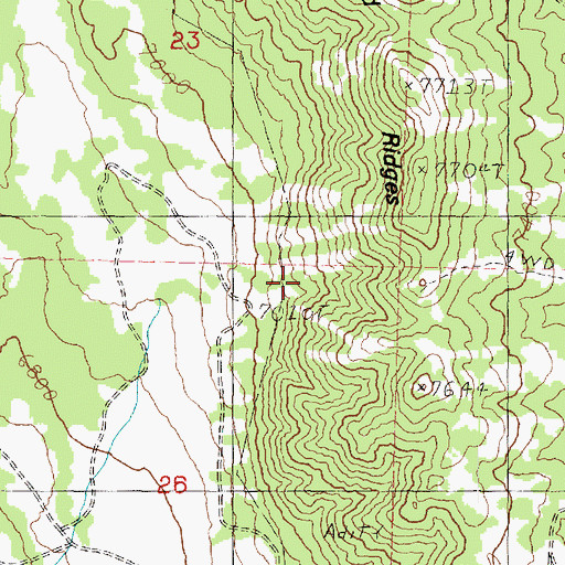 Topographic Map of Harris Mine, UT