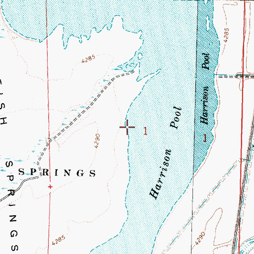 Topographic Map of Harrison Pool, UT