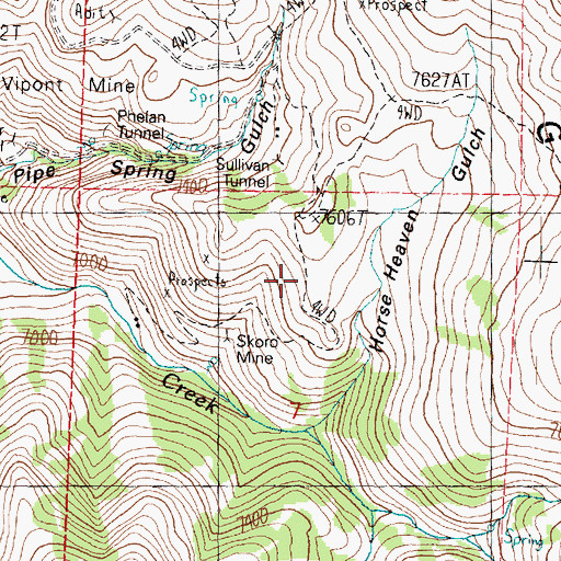 Topographic Map of Harrison Tunnel, UT