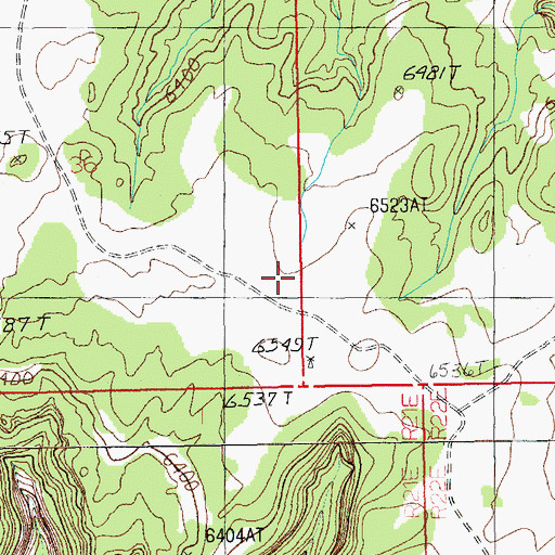 Topographic Map of Harts Point, UT