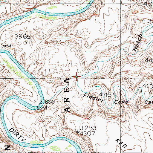 Topographic Map of Hatch Canyon, UT
