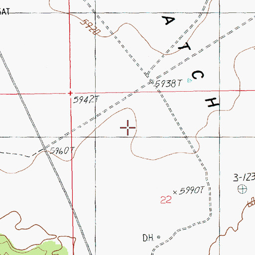 Topographic Map of Hatch Point, UT