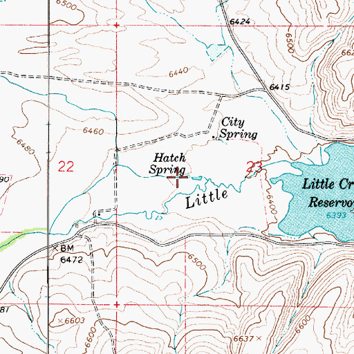 Topographic Map of Hatch Spring, UT