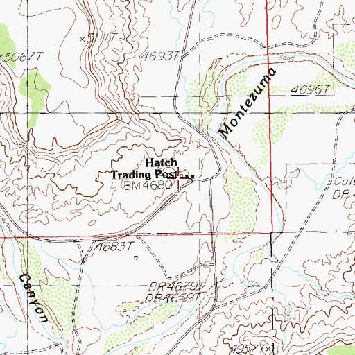 Topographic Map of Hatch Trading Post, UT