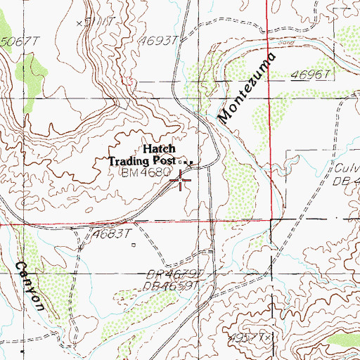 Topographic Map of Hatch Trailer School, UT