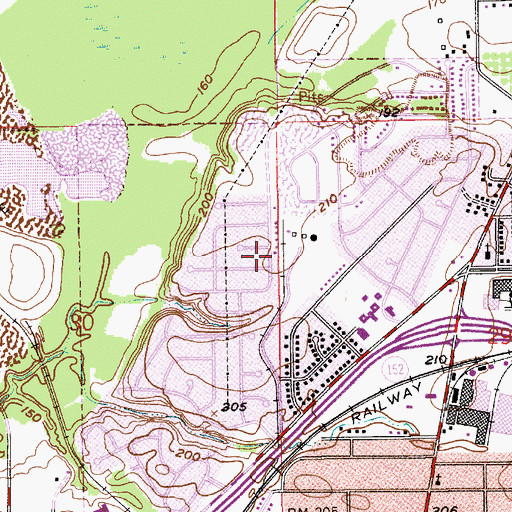 Topographic Map of Sheridan Heights, AL