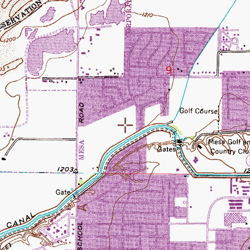 Topographic Map of Canal Eight (historical), AZ