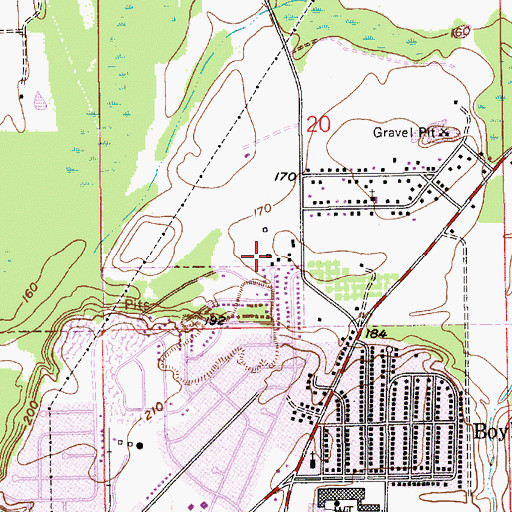 Topographic Map of Sheridan Heights Park, AL