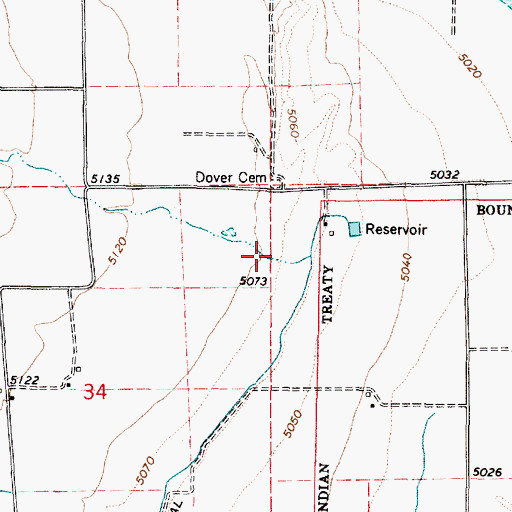 Topographic Map of Hayes Canyon, UT