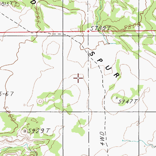 Topographic Map of Head Spur, UT