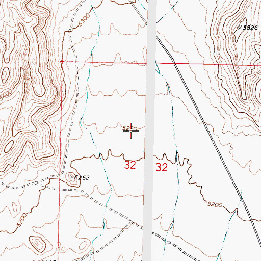 Topographic Map of Headlight Canyon, UT