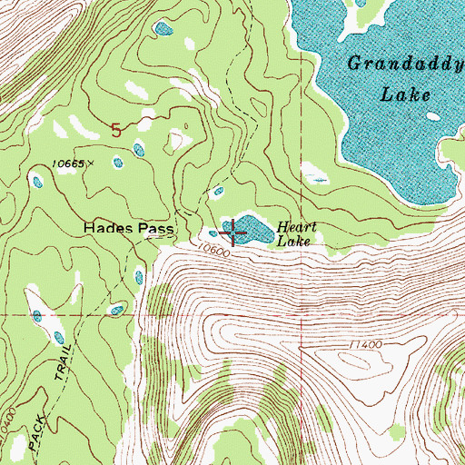 Topographic Map of Heart Lake, UT