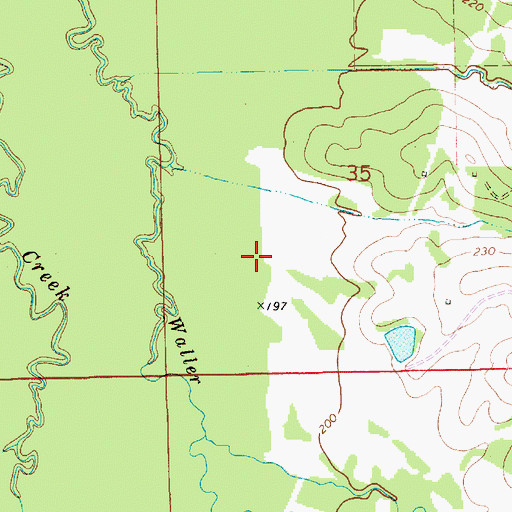 Topographic Map of Shiloh Church, AL