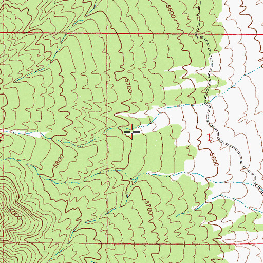 Topographic Map of Hellhole Canyon, UT