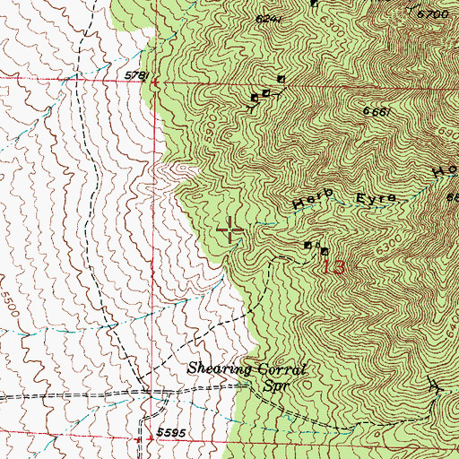 Topographic Map of Herb Eyre Hollow, UT