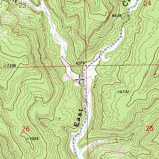 Topographic Map of Hideout Canyon, UT