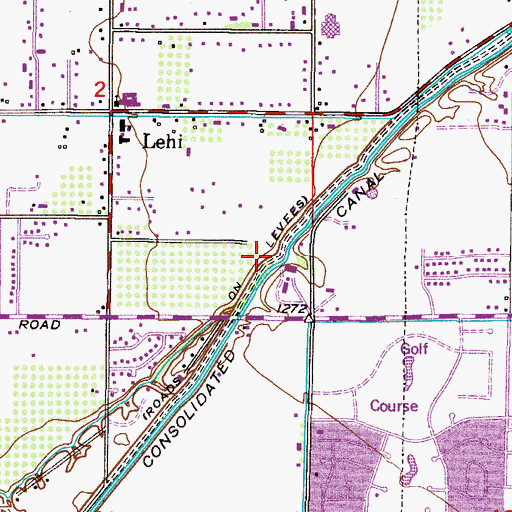 Topographic Map of Canal Eleven (historical), AZ