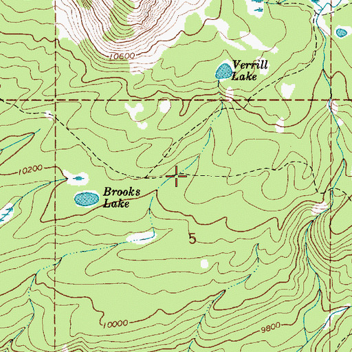 Topographic Map of Highline Trail, UT