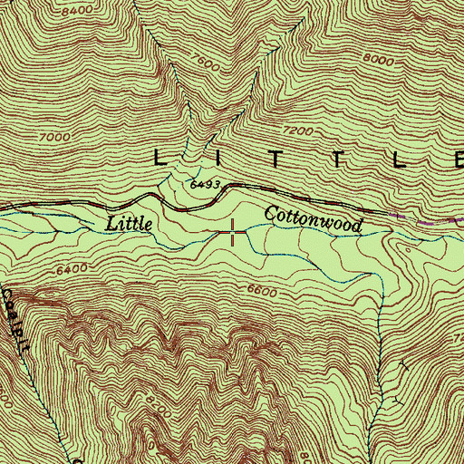 Topographic Map of Hogum Fork, UT
