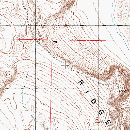 Topographic Map of Hogup Ridge, UT