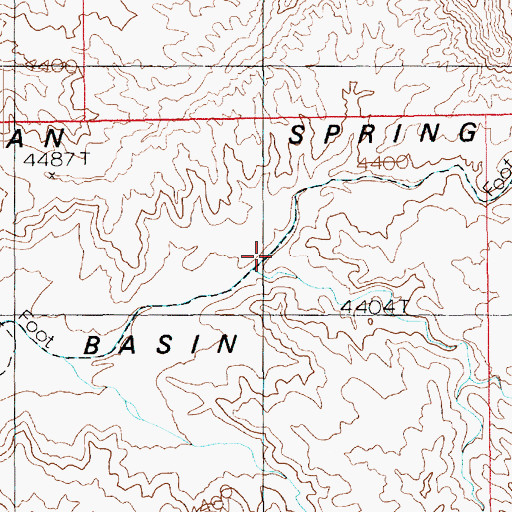 Topographic Map of Holeman Spring Basin, UT