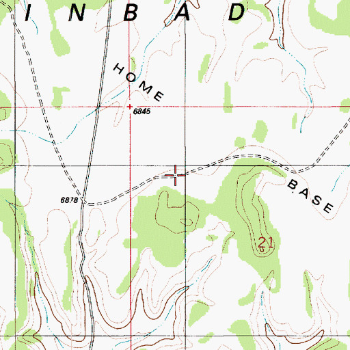 Topographic Map of Home Base, UT