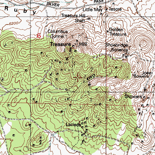 Topographic Map of Homestake, UT