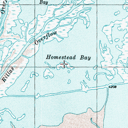 Topographic Map of Homestead Bay, UT