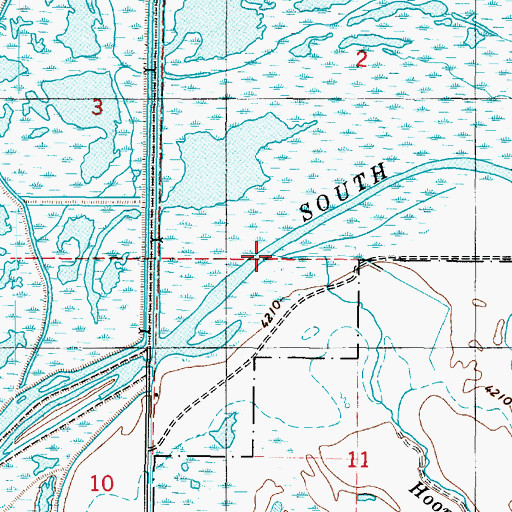 Topographic Map of Hooper Slough, UT