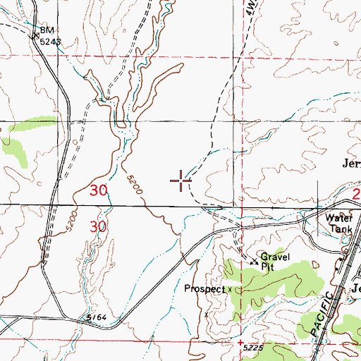 Topographic Map of Hop Creek, UT
