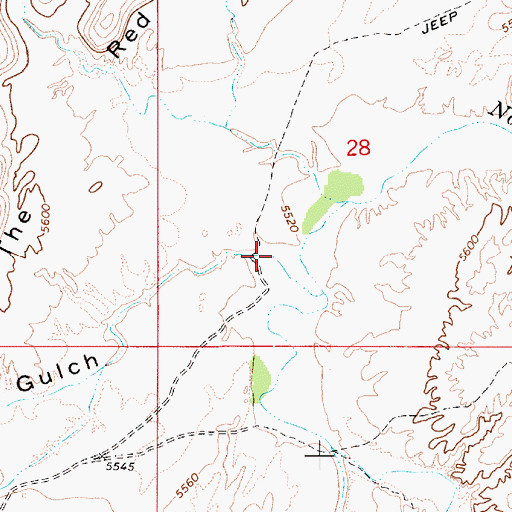 Topographic Map of Horn Silver Gulch, UT