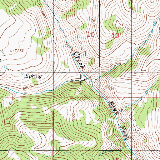 Topographic Map of Hornet Gulch, UT