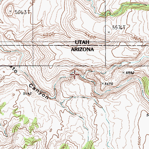 Topographic Map of Horse Canyon, UT