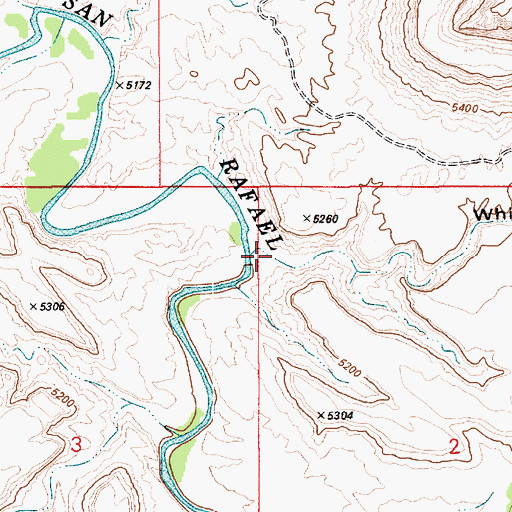Topographic Map of White Horse Canyon, UT