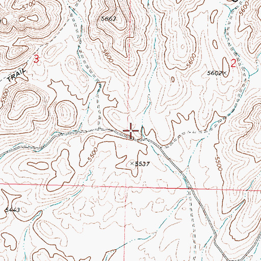 Topographic Map of Horse Canyon, UT