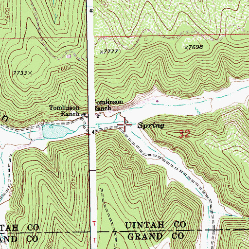 Topographic Map of Horse Canyon, UT