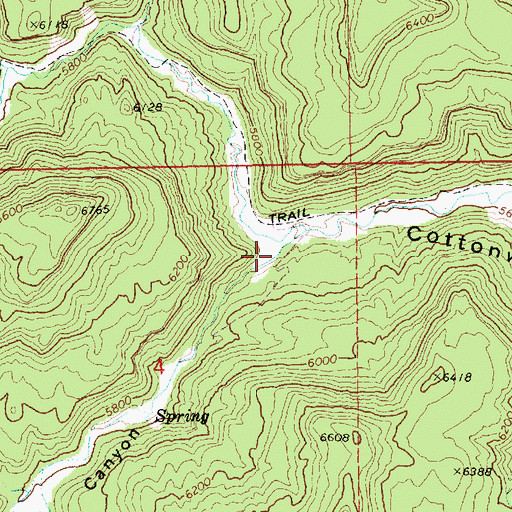 Topographic Map of Horse Canyon, UT