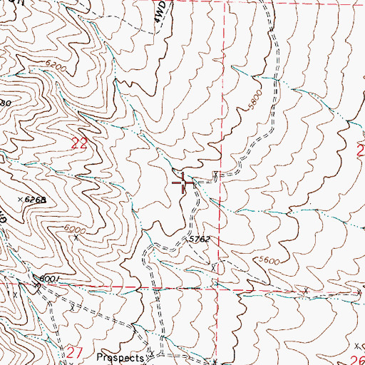 Topographic Map of Horse Canyon, UT