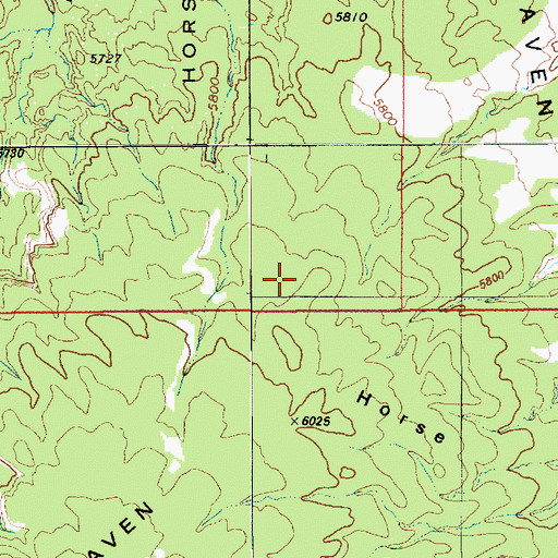 Topographic Map of Horse Heaven, UT