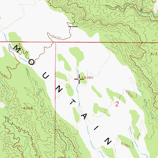 Topographic Map of Horse Mountain, UT