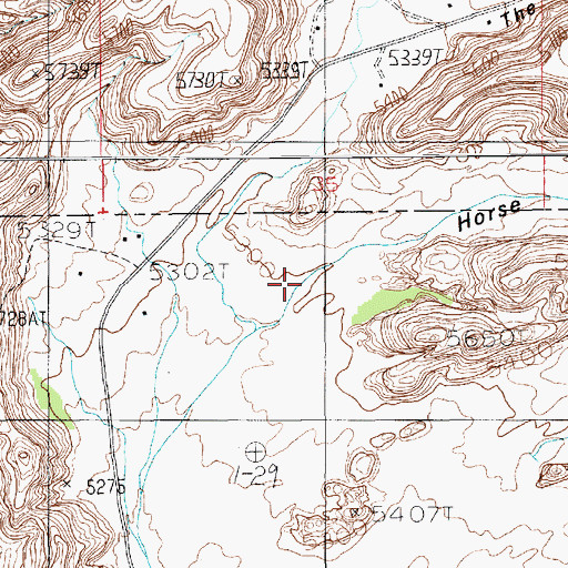 Topographic Map of Horse Pasture Canyon, UT