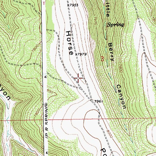 Topographic Map of Horse Point, UT