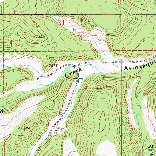 Topographic Map of Horse Ridge Canyon, UT