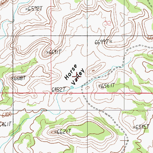Topographic Map of Horse Valley, UT