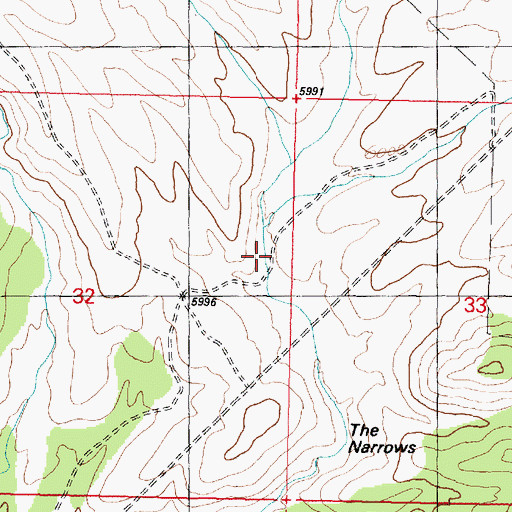 Topographic Map of Horse Valley, UT