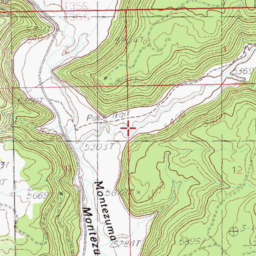 Topographic Map of Horsehead Canyon, UT