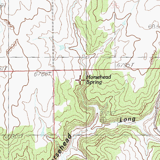 Topographic Map of Horsehead Spring, UT