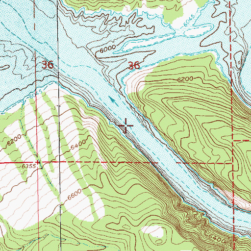 Topographic Map of Horseshoe Canyon, UT