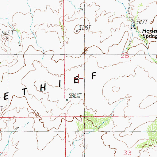 Topographic Map of Horsethief Point, UT