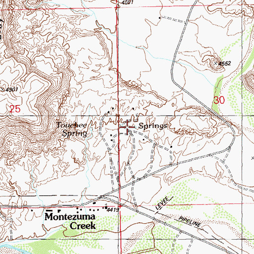 Topographic Map of Hot Spring, UT